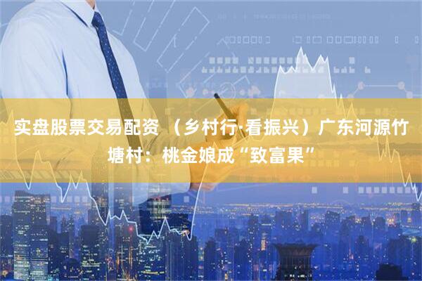 实盘股票交易配资 （乡村行·看振兴）广东河源竹塘村：桃金娘成“致富果”